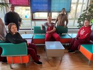 Farbtupfer für Cafeteria